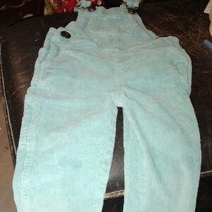 Little English Teal Corduroy Overalls